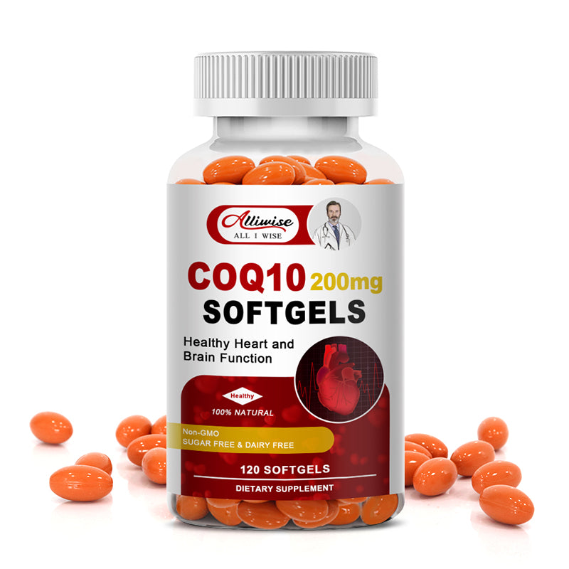 CoQ10 300mg Coenzyme Q10 Supplements 120 Softgels Antioxidant Heart Health & Energy Support
