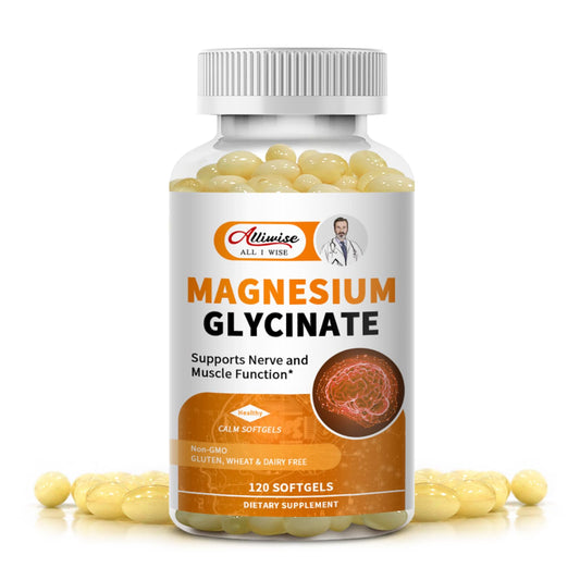 Magnesium Supplement Softgels, Easy Absorption Magnesium Glycinate 400mg with Vitamin B6,D3, High Bioavailability Magnesium for Sleep & Calm Support, Nervous, Muscle & Bone Health