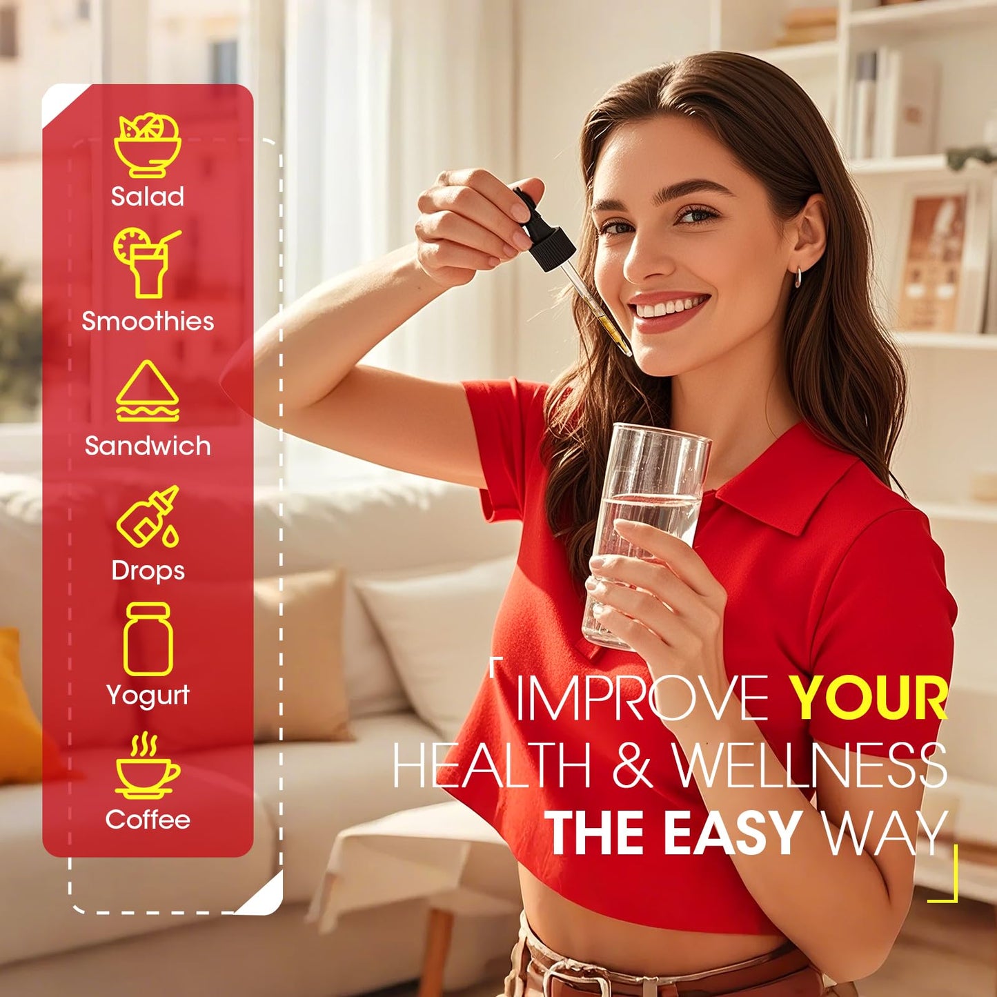 Cayenne Pepper Drops Supplement Liquid,with Hawthorn,Beet,Ginseng,Centella Asiatica,Grape,Turmeric for Energy,Circulation