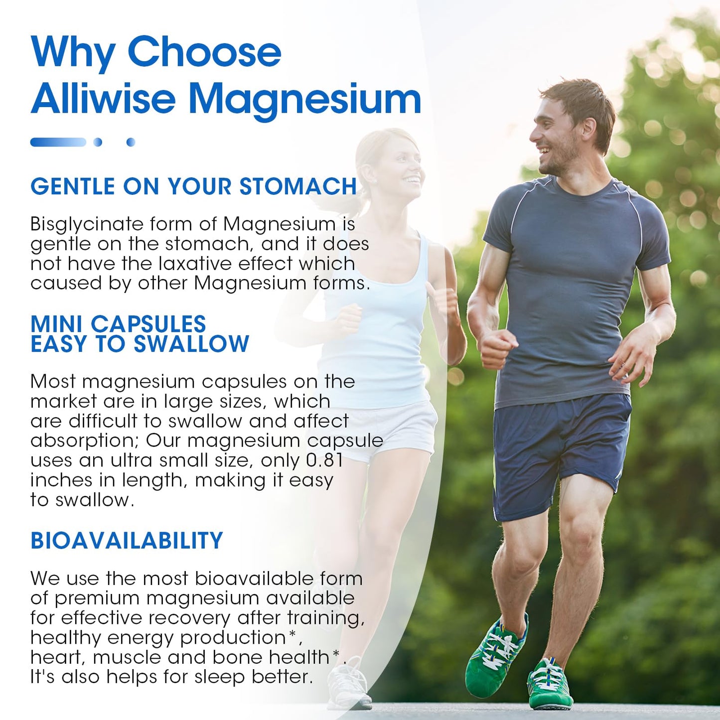 Magnesium Bisglycinate 100% Chelate, Maximum Absorbable Magnesium Glycinate Supplement for Restful Sleep, Energy Muscle Bone & Joint Support Non-GMO, Gluten-Free - 180 Capsules