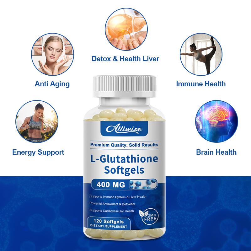 L-Glutathione 400mg Softgels 120ct Antioxidants & Immune Support