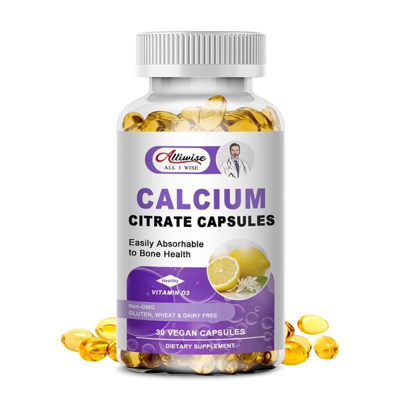 Calcium Citrate Gluten Free Capsule Dietary Supplement