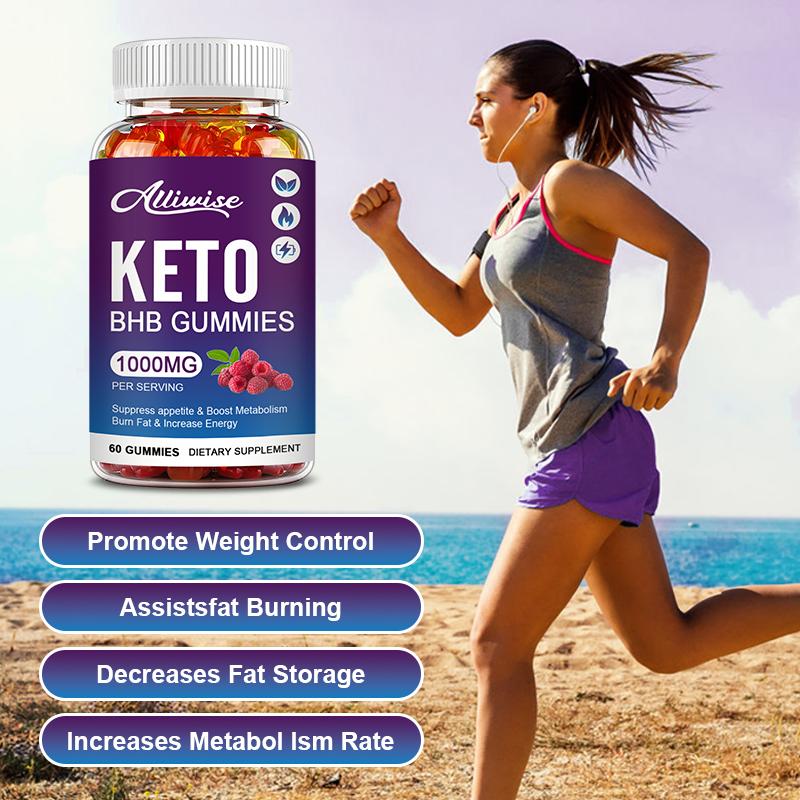 ALLIWISE Keto BHB GUMMIES Ketogenic Supplement for Weight Loss For Rapid Burn Fat increase energy