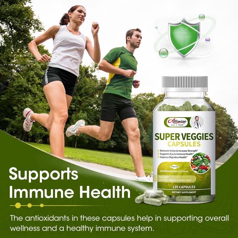 Super Veggies Capsules Dietary Supplement For Support Eye and Immune Health