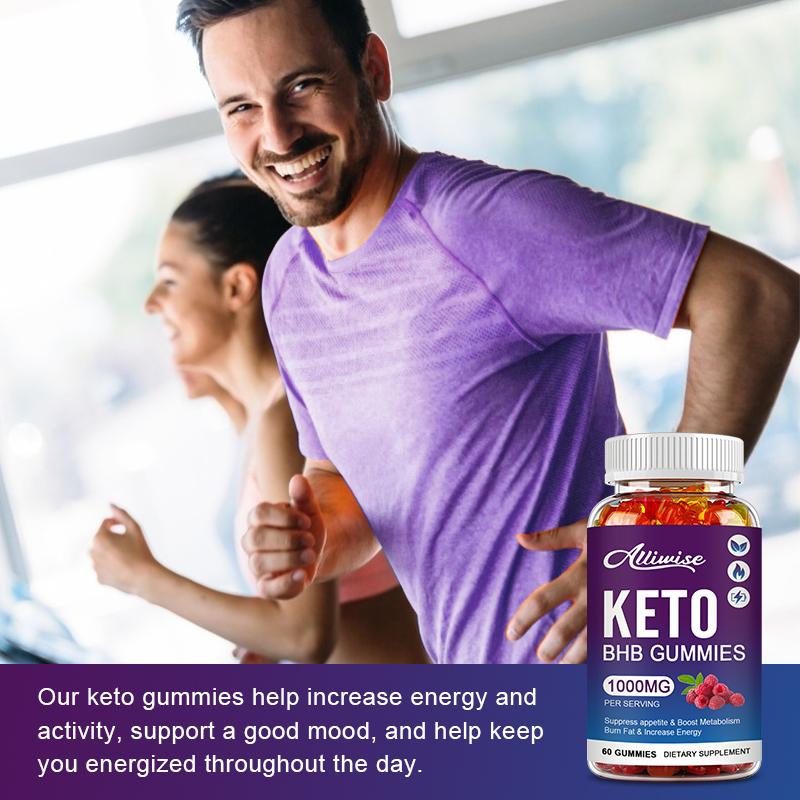 ALLIWISE Keto BHB GUMMIES Ketogenic Supplement for Weight Loss For Rapid Burn Fat increase energy