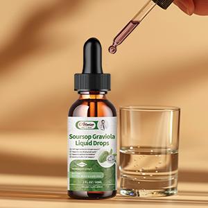 Soursop Liquid Drop for Cell regeneration & Immune support-Vegan Soursop Bitters Liquid,99% High Absorption form Soursop Leaf & Fruit Complex-4 Fl Oz