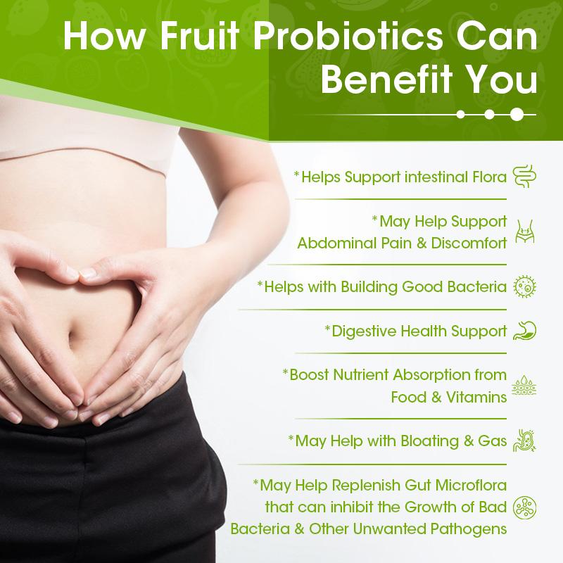 Fruit Probiotics Capsules Dietary Supplement For Digestive Health Support