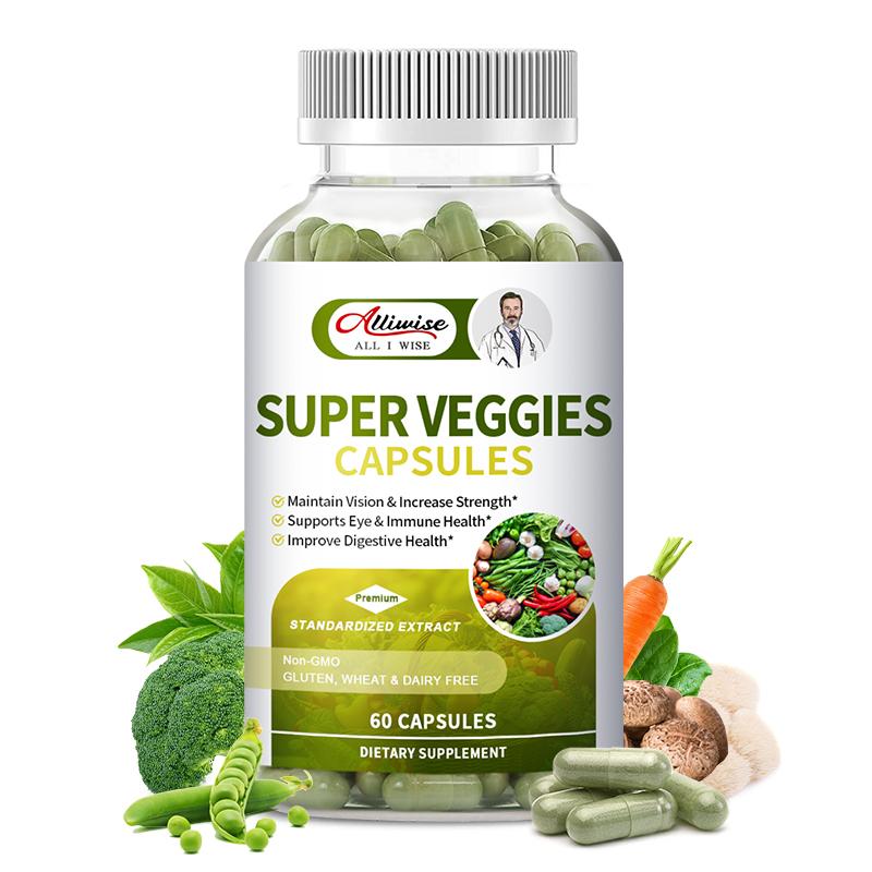 Super Veggies Capsules Dietary Supplement For Support Eye and Immune Health