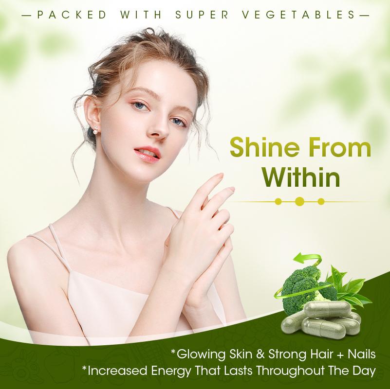Super Veggies Capsules Dietary Supplement For Support Eye and Immune Health