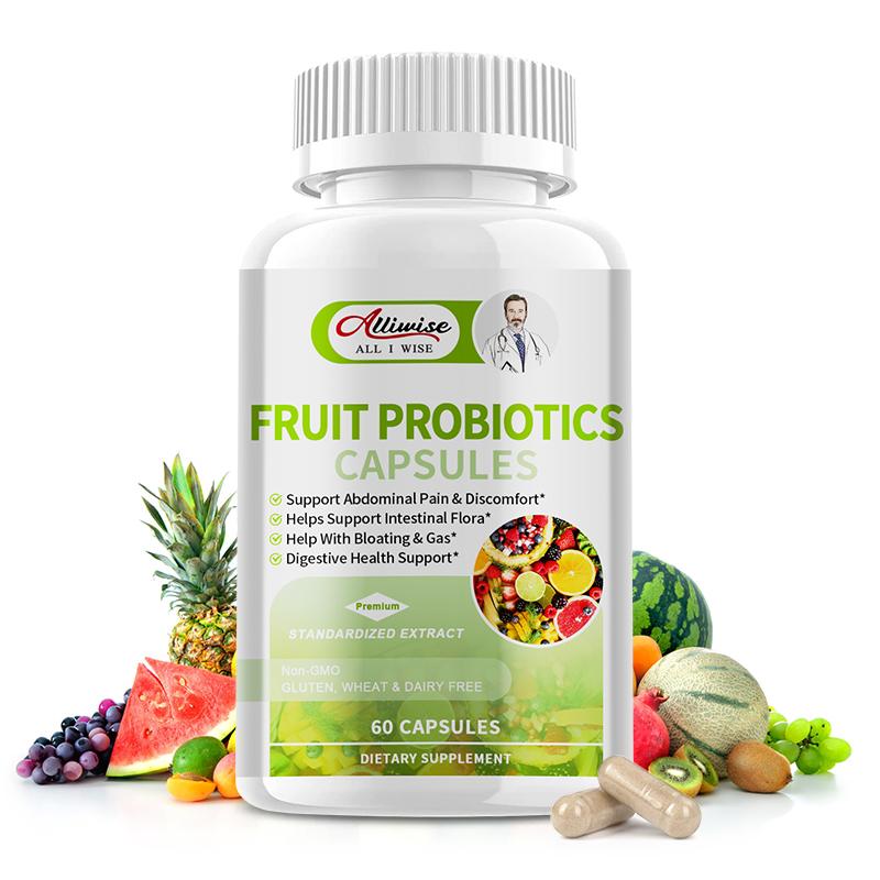 Fruit Probiotics Capsules Dietary Supplement For Digestive Health Support