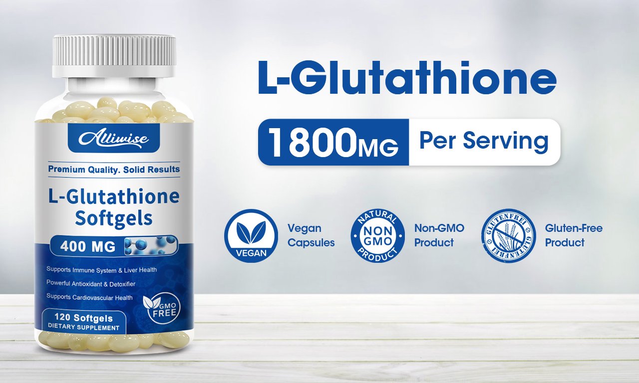 L-Glutathione 400mg Softgels 120ct Antioxidants & Immune Support