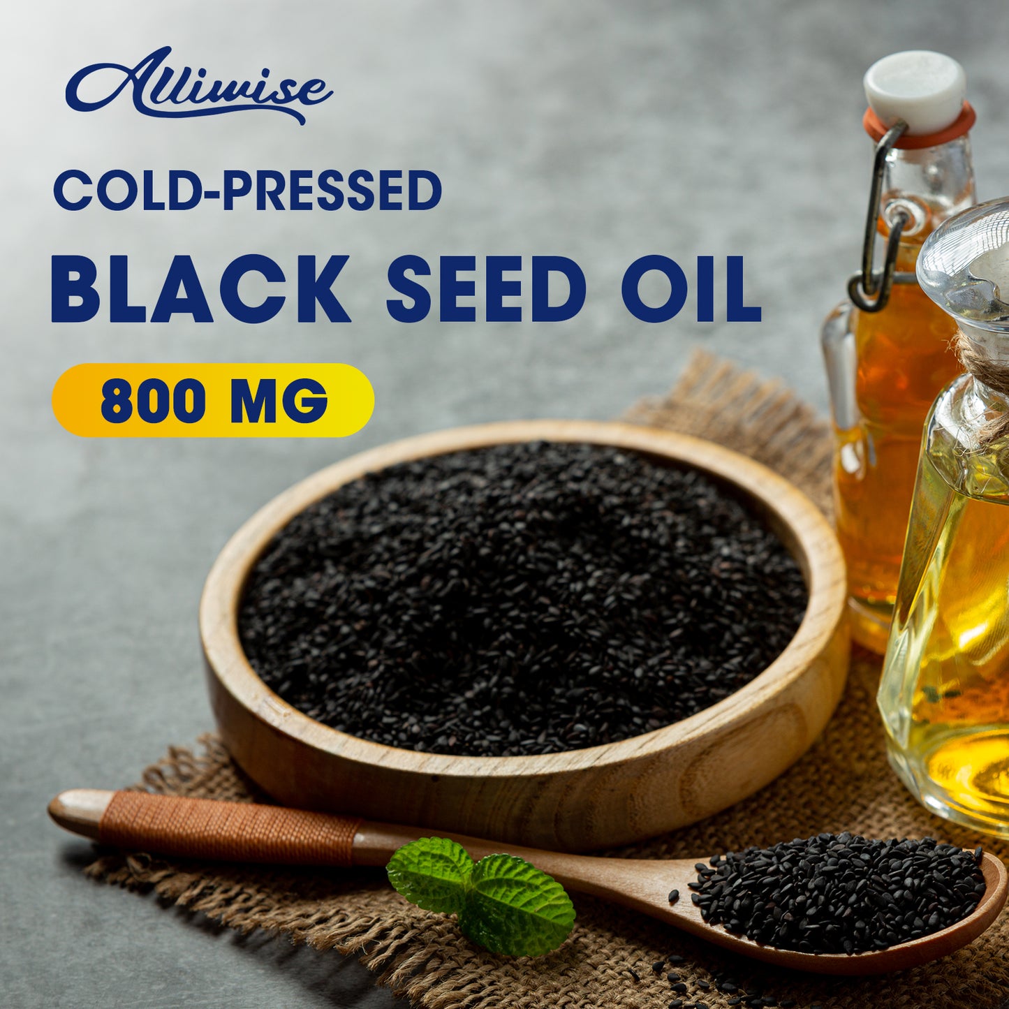 Black Seed Oil Gummies, W/ 3%+ Thymoquinone, Organic Nigella Sativa Seeds Extract, Immune & Joints Support Gummy