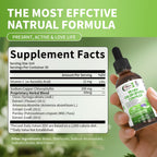 Chlorophyll Liquid Drops - 4X Concentrated, Supports Natural Cleansing & Immune Health, Skin & Gut Health, Vegan, Sugar-Free, 1 FL.OZ
