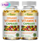 2 Packs Vitamin E Capsule Natural Antioxidant, Skin & Immune System Support Supplement for Healthy Skin, Hair, Nails, Immune & Eye Health