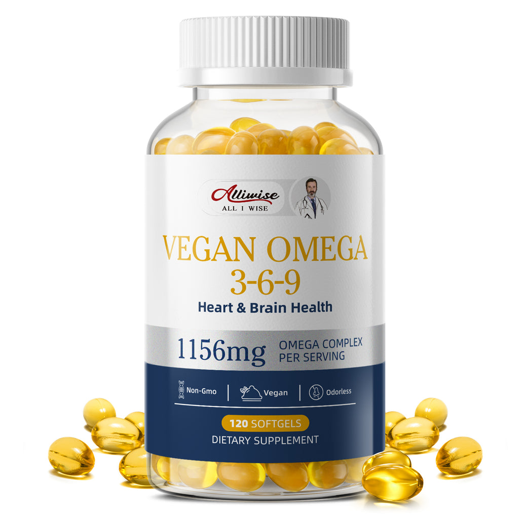 Alliwise® Vegan Omega 3-6-9 Softgels 1156mg - 120 Softgels