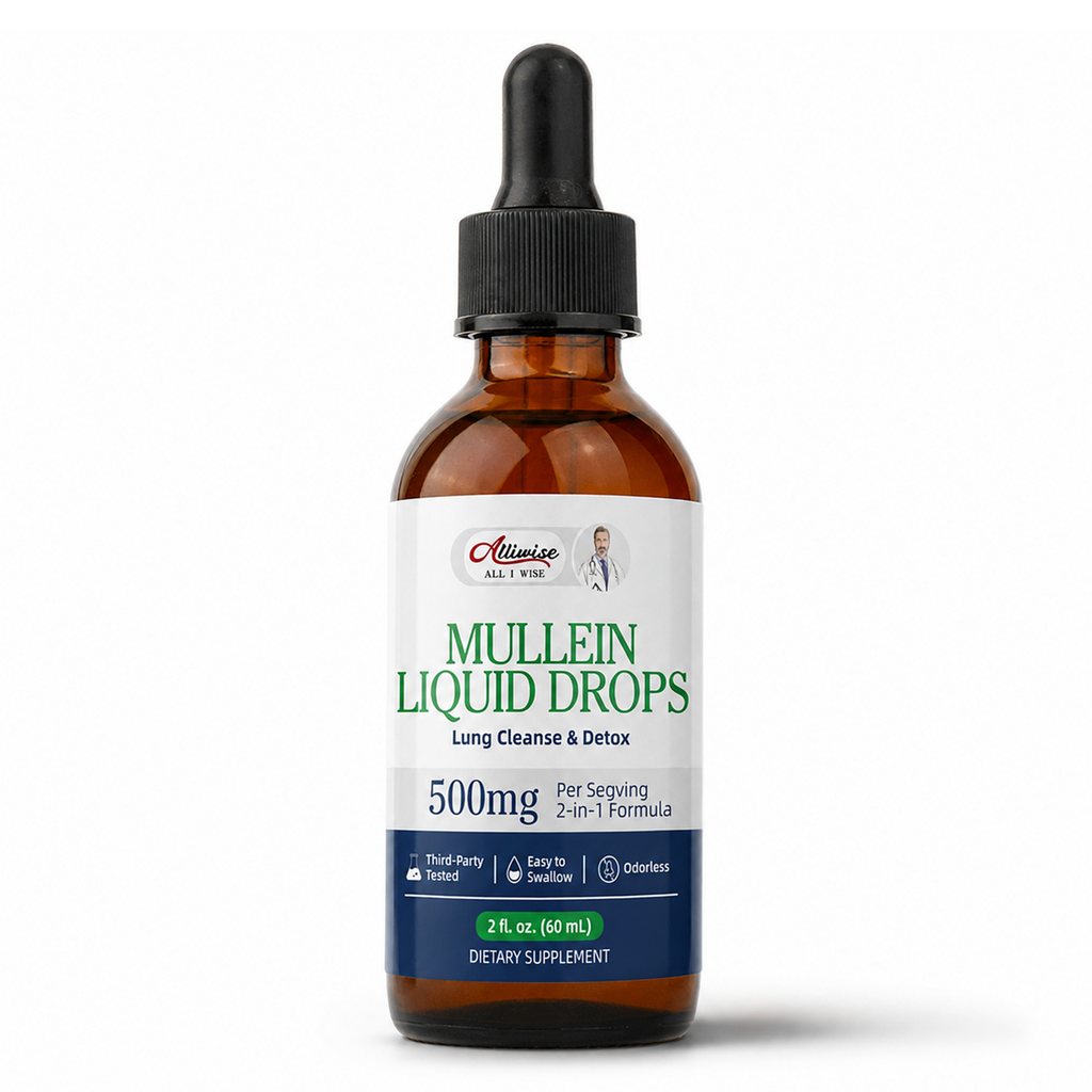 Alliwise® Mullein Leaf Liquid Drops 500mg | 60mL