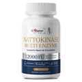Nattokinase 12,000 FU Supplement, Multi-Enzyme Complex for Circulation & Daily Vitality (120 Capsules)