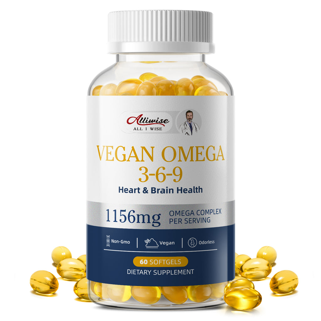 Alliwise® Vegan Omega 3-6-9 Softgels 1156mg - 60 Softgels