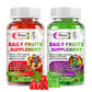 Sugar-Free Fruits and Veggies Organic Gummies Supplement, Multi-Vitamins & Minerals in Gummies, Natural Fruits and Vegetables Supplement, Immunity & Antioxidant & Energy Supplements for Women & Men