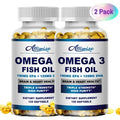 (2 Pack)Alliwise Fish Oil Softgels - Omega 3 Supplement - EPA + DHA - Heart & Brain Health Supplements - 240 Pcs