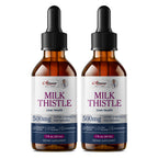 (2 Pack) Milk Thistle Liver Health Support Liquid Drops – High Potency Complex with Dandelion Root & Artichoke, 2 fl oz
