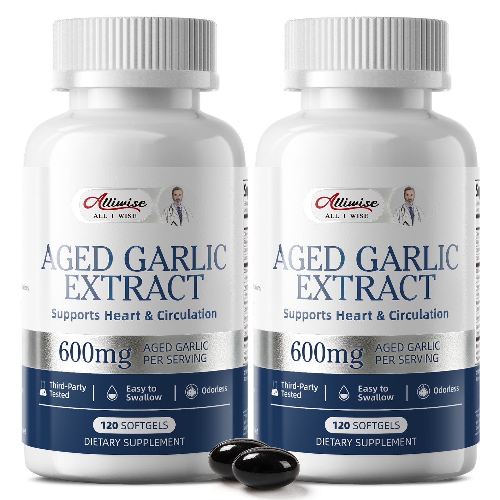 Aged Garlic Extract (600mg) | Cardiovascular Support