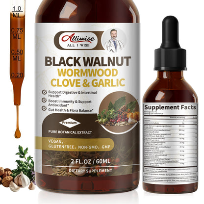 Parasite Cleanse Tincture Extract-Wormwood,Black Walnut Hull, Clove,Best Quality