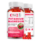 Potassium Magnesium Gummies for Bone & Muscle Relaxation,Mood & Energy Raspberry Flavor