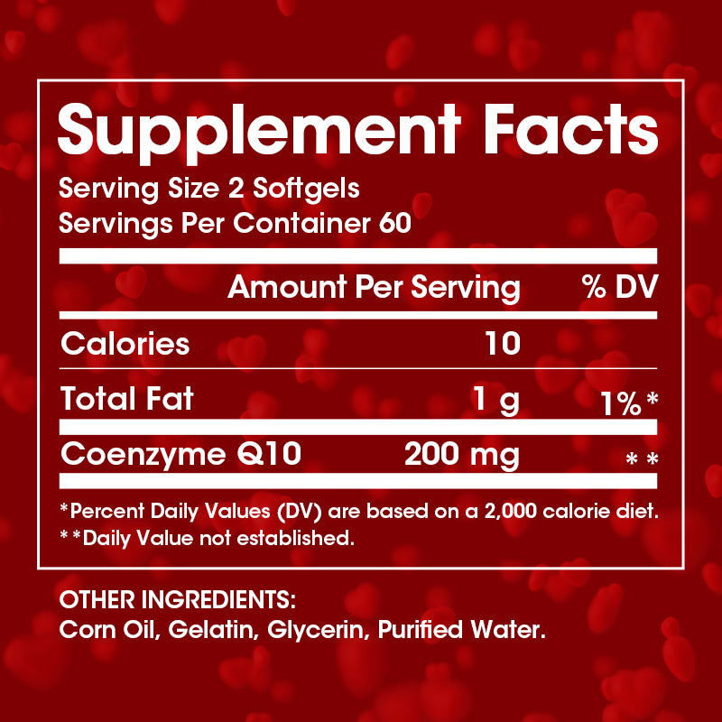 CoQ10 300mg Coenzyme Q10 Supplements 120 Softgels Antioxidant Heart Health & Energy Support