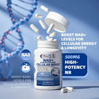 NAD+ Supplement - NAD Softgels Nicotinamide Riboside Resveratrol - Liposomal NAD Supplements for Women and men - Metabolism Support, Support Cellular Health - 90 CT
