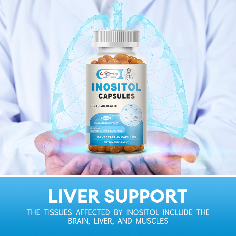 Alliwise Inositol 750 mg Liver Support Dietary Softgels Supplement for Men & Women Useful for Nerve Functioning & Fat Metabolism