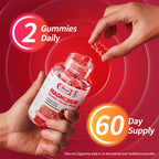 2Pack Magnesium Glycinate Gummies 500mg,Magnesium Potassium Supplement with Taurate, Malate, for Sleep