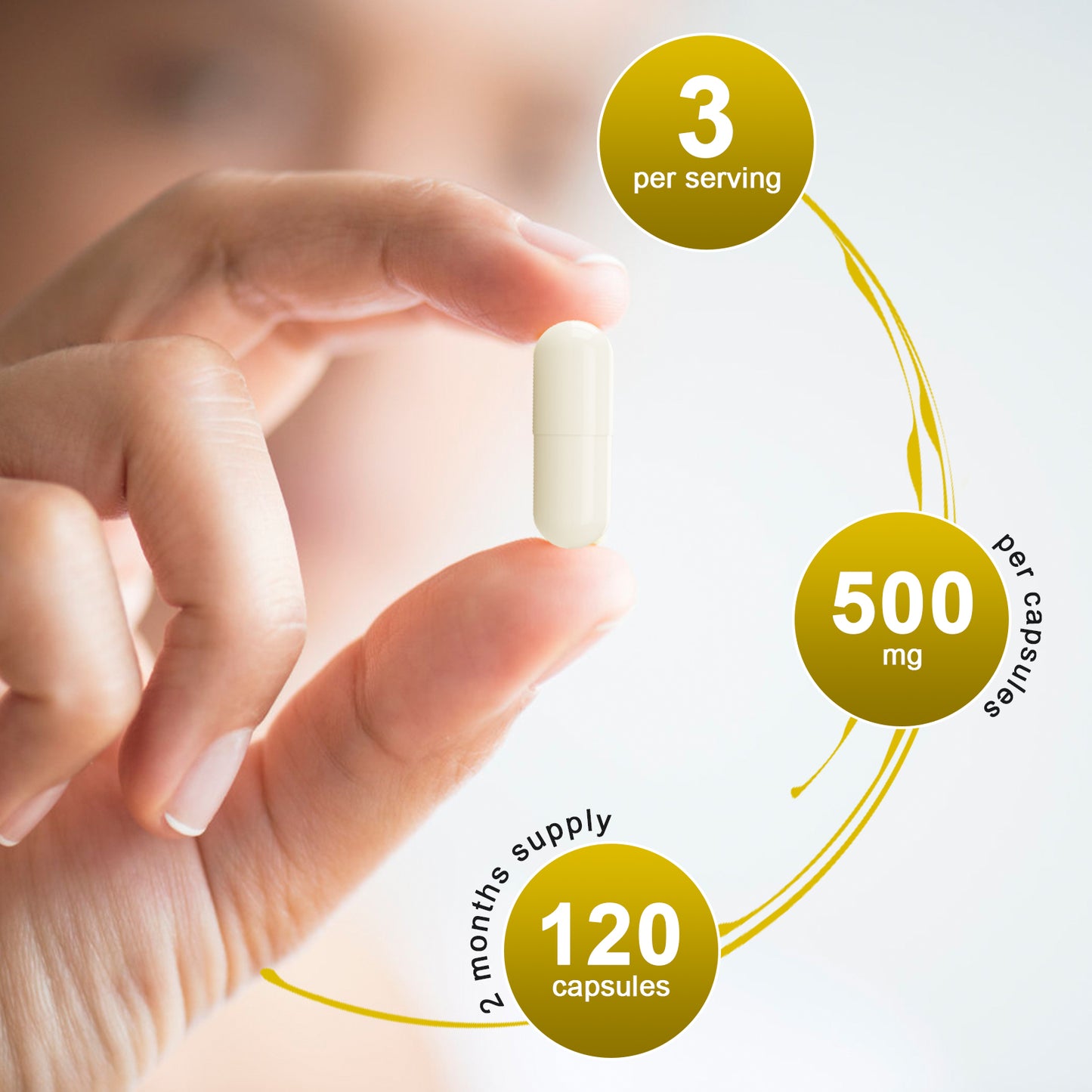 Alliwise Berberine 1000mg Per Serving Capsules