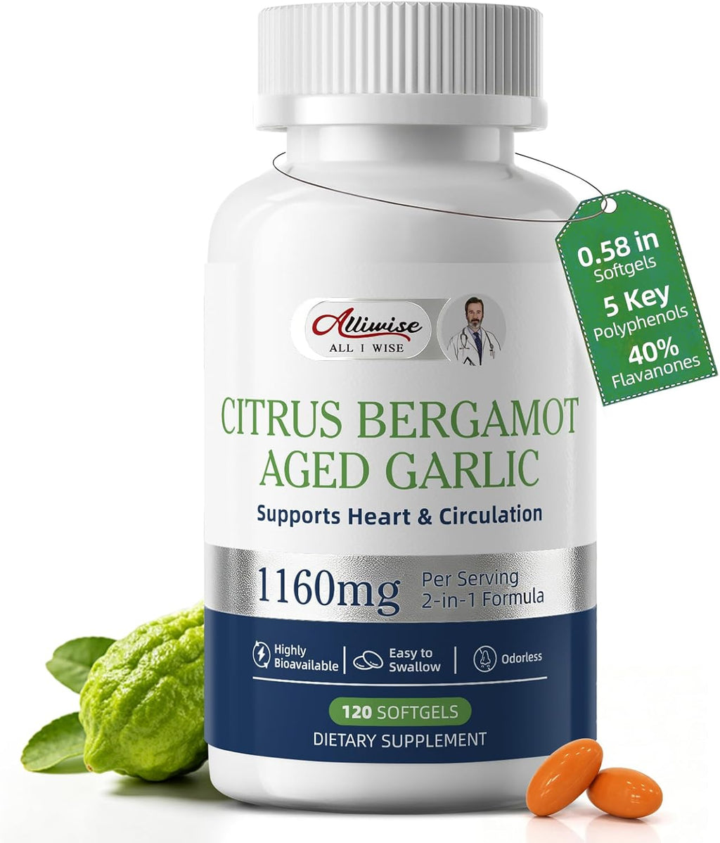 Citrus Bergamot(1160mg)& Odorless Aged Garlic | Heart & Circulation Complex