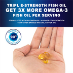 Alliwise Fish Oil Softgels - Omega 3 Supplement - EPA + DHA - Heart & Brain Health Supplements - 120 Pcs