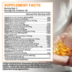Multivitamin & Minerals Capsules with Iron, Methylfolate, Zinc 15mg, Vitamin D3 10mcg & K 32mcg To Improve Immunity Boost Energy Healthy Hair & Skin & Nails for Women