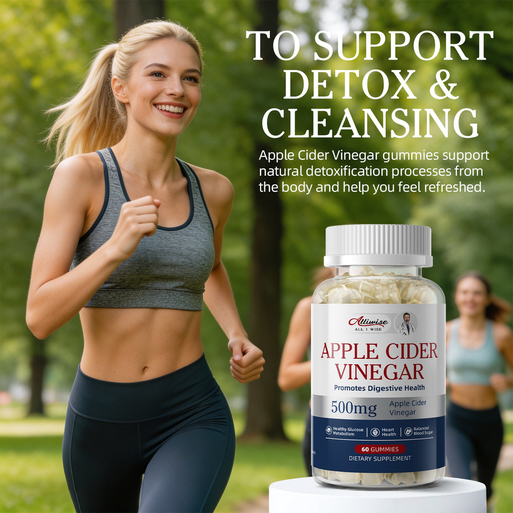 Alliwise® Apple Cider Vinegar Gummies 500mg (60 Gummies)