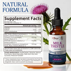(2 Pack) Milk Thistle Liver Health Support Liquid Drops – High Potency Complex with Dandelion Root & Artichoke, 2 fl oz