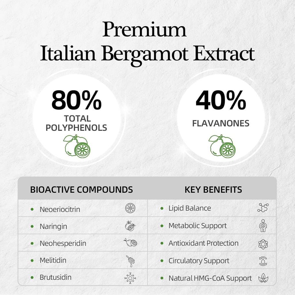 Citrus Bergamot(1160mg)& Odorless Aged Garlic | Heart & Circulation Complex