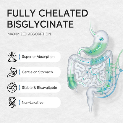 Magnesium Glycinate Capsules, Magnesium Bisglycinate 800mg Chelated, Maximum Absorption, Gentle on Stomach, Small Easy to Swallow, Supports Restful Sleep, Muscle, Bone Health 180 Counts