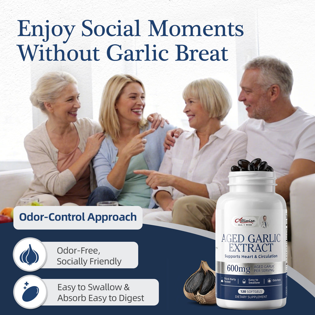 Aged Garlic Extract (600mg) | Cardiovascular Support
