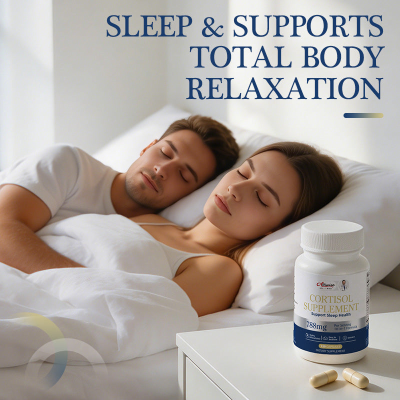 Alliwise® Cortisol Supplement 788mg 10-in-1 Sleep & Stress Support - 120ct