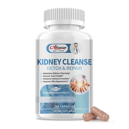 Kidney Cleanse Natural Detox & Repair Dietary Supplement Capsules 120PCS