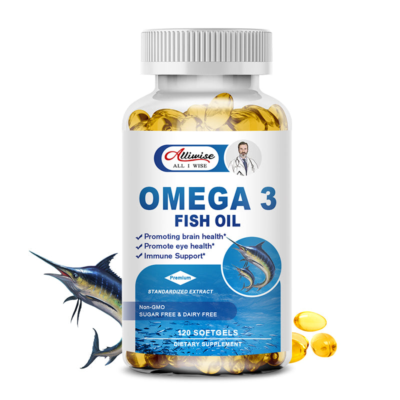 Omega-3 Fish Oil Capsules with Triglyceride EPA & DHA Fatty Acids  Heart, Brain & Joint Support