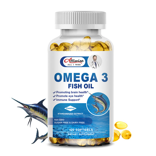 Omega-3 Fish Oil Capsules with Triglyceride EPA & DHA Fatty Acids  Heart, Brain & Joint Support