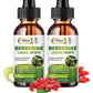 Organic Berberine Supplement Liquid Drops - Premium Berberine HCL 1500mg with Pure Ceylon Cinnamon-7 in 1 Natural Ingredients - Supports Immune System & Digestive System