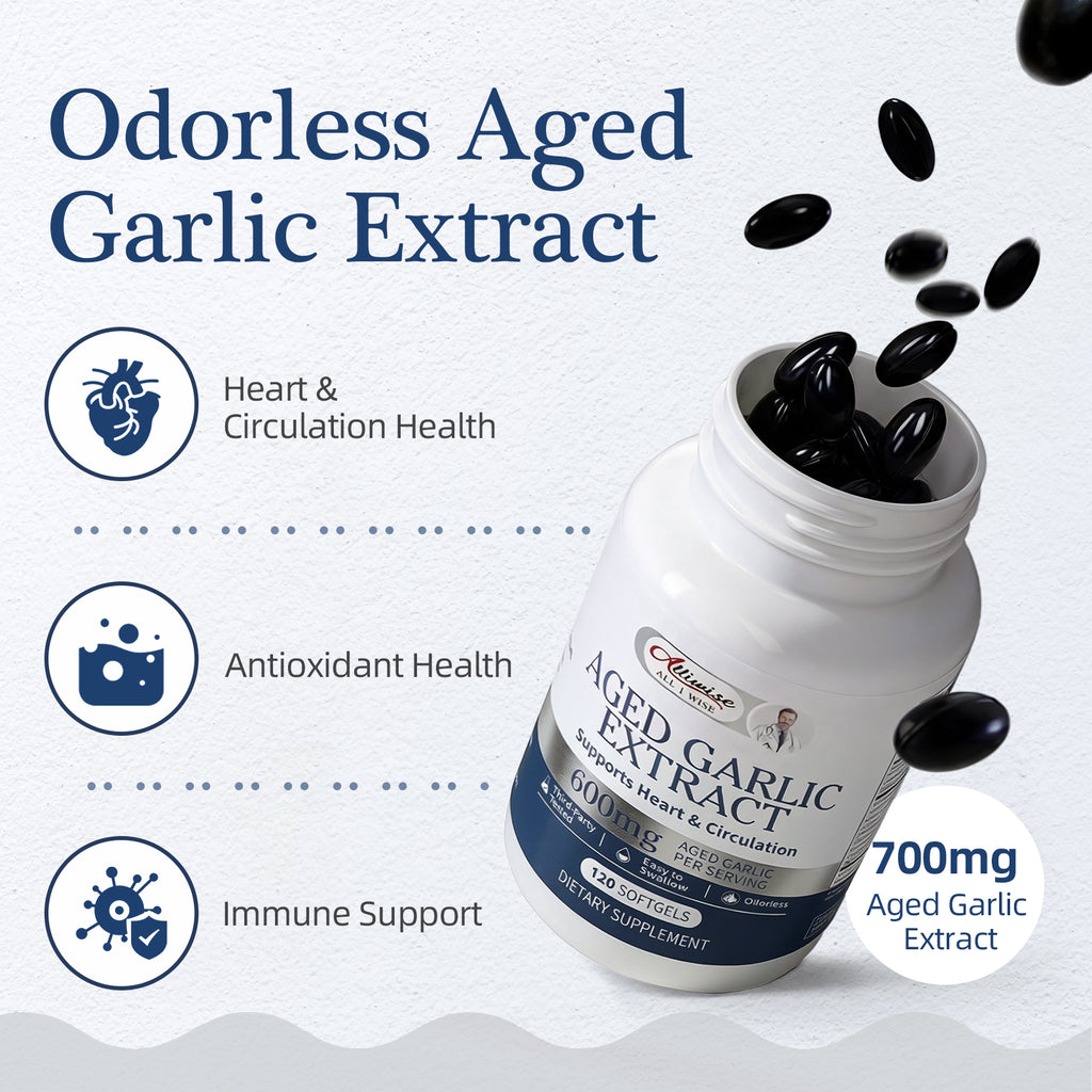 Aged Garlic Extract (600mg) | Cardiovascular Support