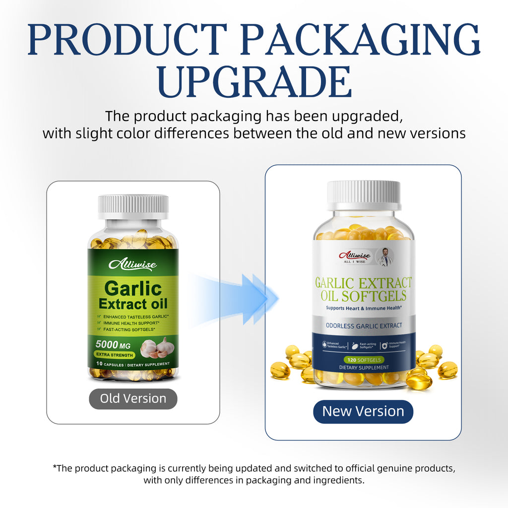 Alliwise® Odorless Garlic Extract Oil 250mg (120 Softgels)