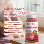 2Pack Magnesium Glycinate Gummies 500mg,Magnesium Potassium Supplement with Taurate, Malate, for Sleep