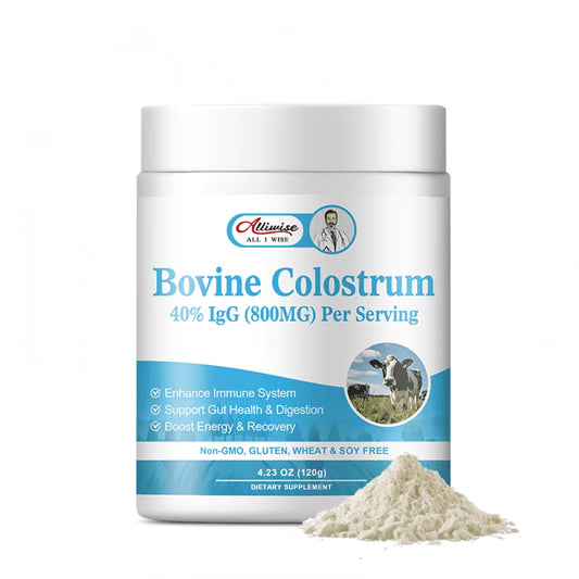 Bovine Colostrum Supplement,Pure 40% IgG Colostrum Powder for Gut, Bone, Exercise, Immune,Natural Superfood Bovine Colostrum Powder, Non-GMO, 4.23 Oz